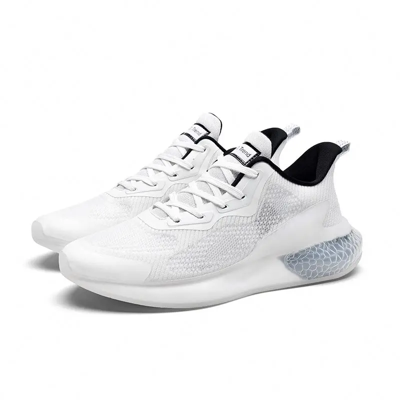 

Spring new model footwear comfortable flat casual shoes for men, Grey/black/white