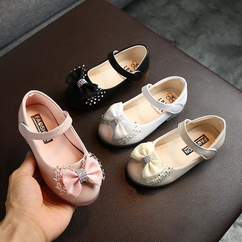 

2020 New Fashion Children Princess Dance Shoes Kids Girl Dress Party Lovely Shoes Flats Casual Single Walkers Soft Slip-on Light