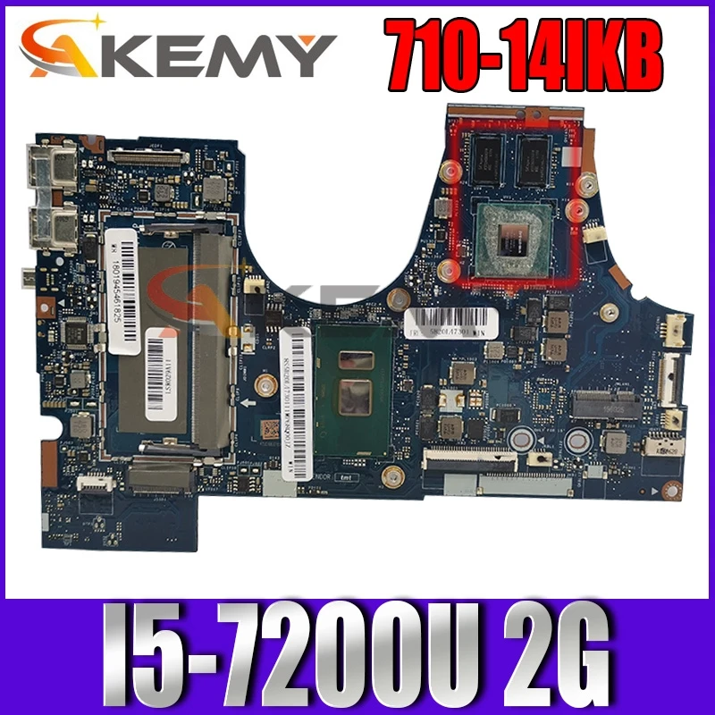 

Applicable to YOGA 710-14IKB notebook motherboard 80V4 I5-7200U 2G FRU 5B20Q75209 5B20Q75207 5B20M14177 5B20M14144