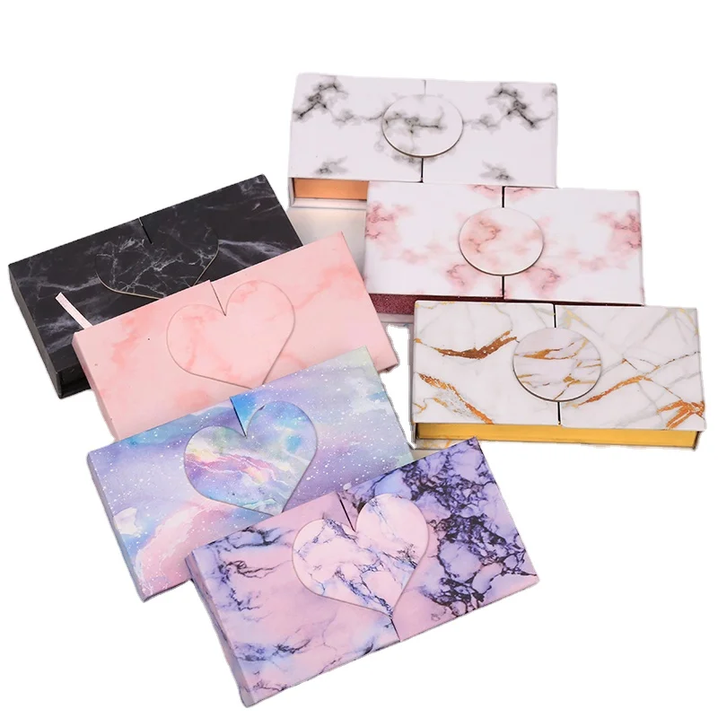 

Wholesale Eyelash extension pre treatment Lash Boxes Custom Logo 25Mm Mink Eyelashes Cils Magnetic Marble Case Empty Vendor