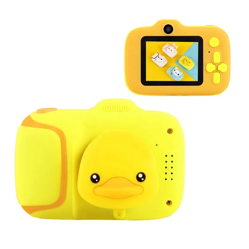

kids toy camera mini cute 2.0 inch HD screen silicone cartoon cover Kids camera digital