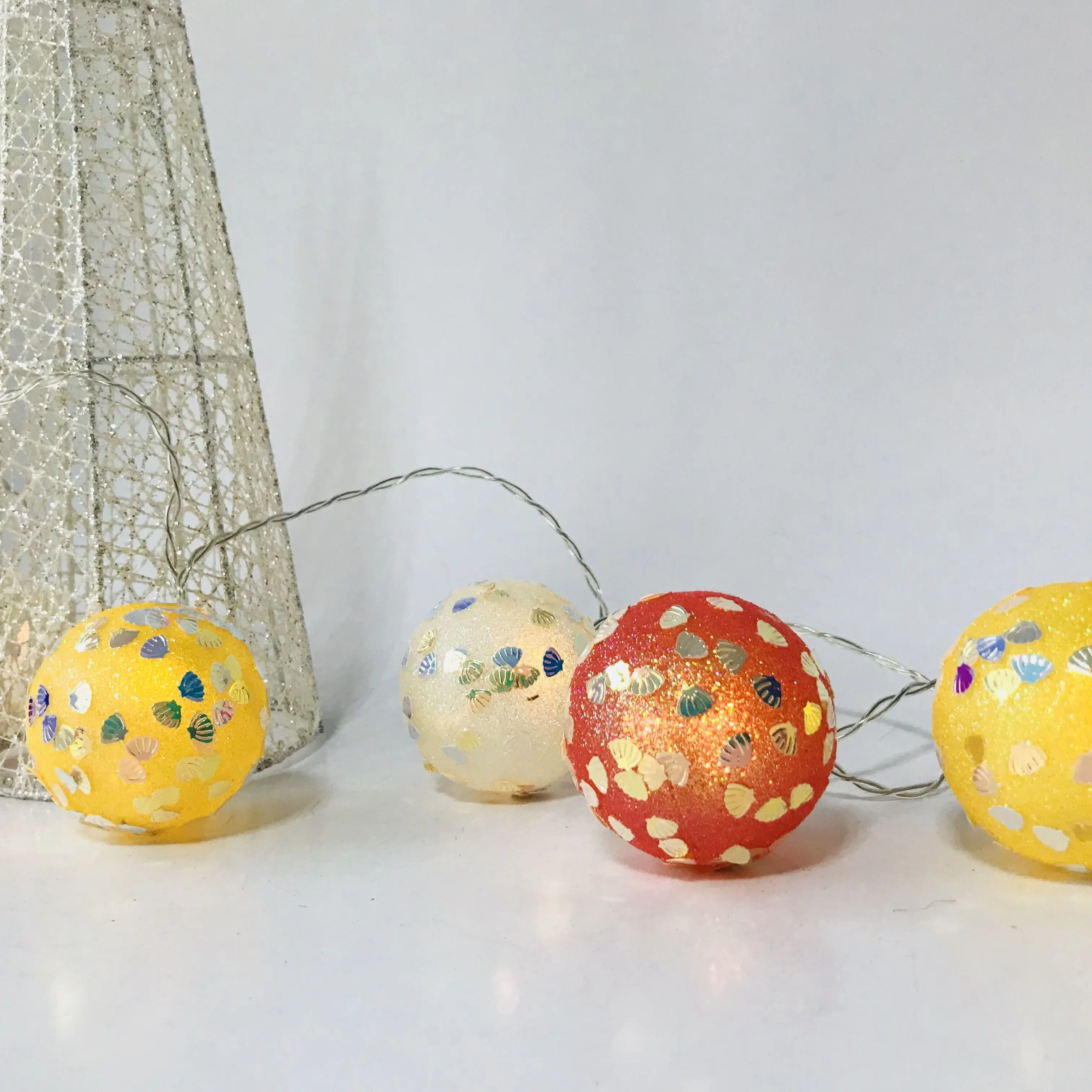 2020 Decorative Baby Birthday Party Light Up Glitter Ball Fairy Led