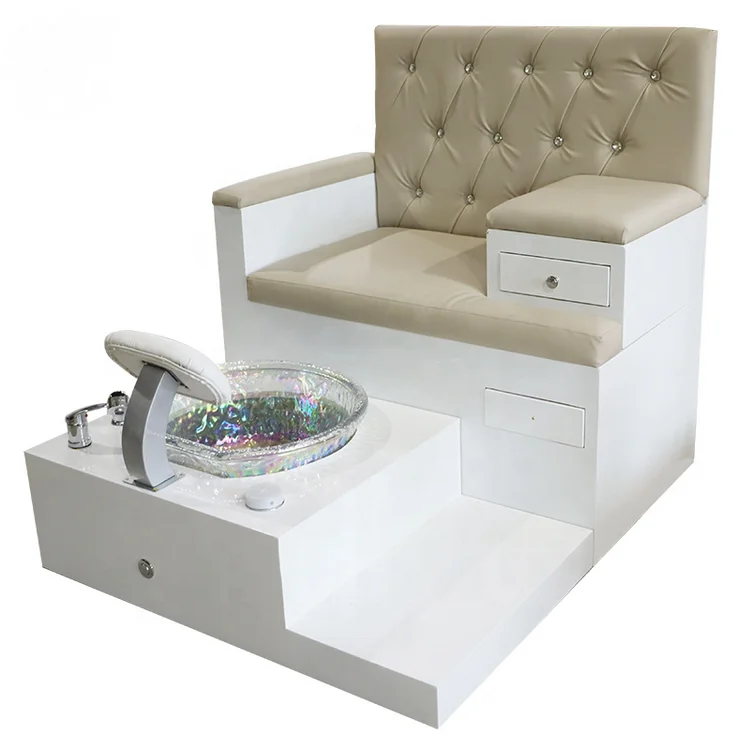 

New Style Nail Salon Furniture Manicure Spa Double Pedicure Chair, Customized