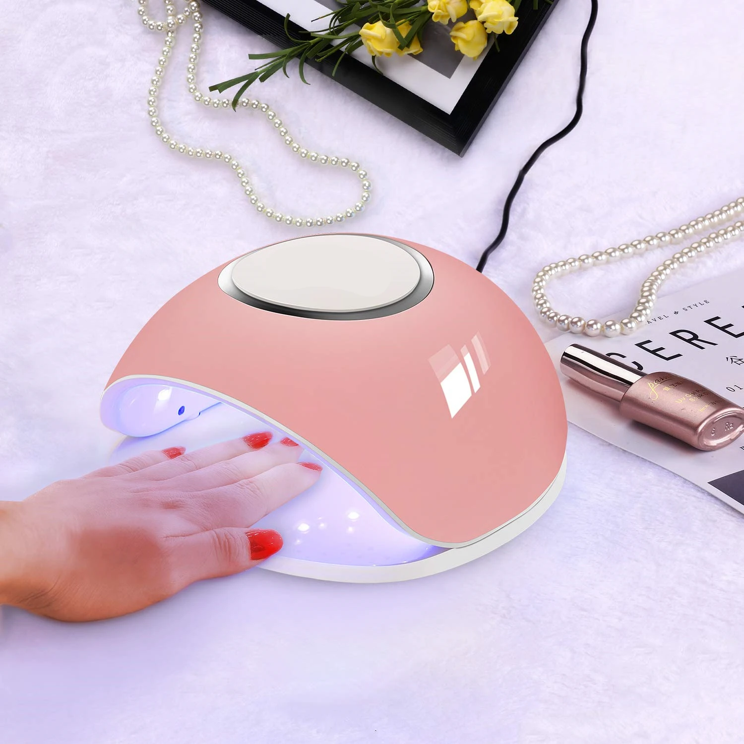 

Wholesale Professional Gel UV LED Dryer Nail Lamp 48W Nail Polish with 5 Timers Nail Art Tools Accessories