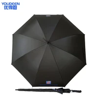 

Cheap Promotion Customized Logo 30inch 8k Large Automatic Black Golf Straight Rain Umbrella Windproof For Sale