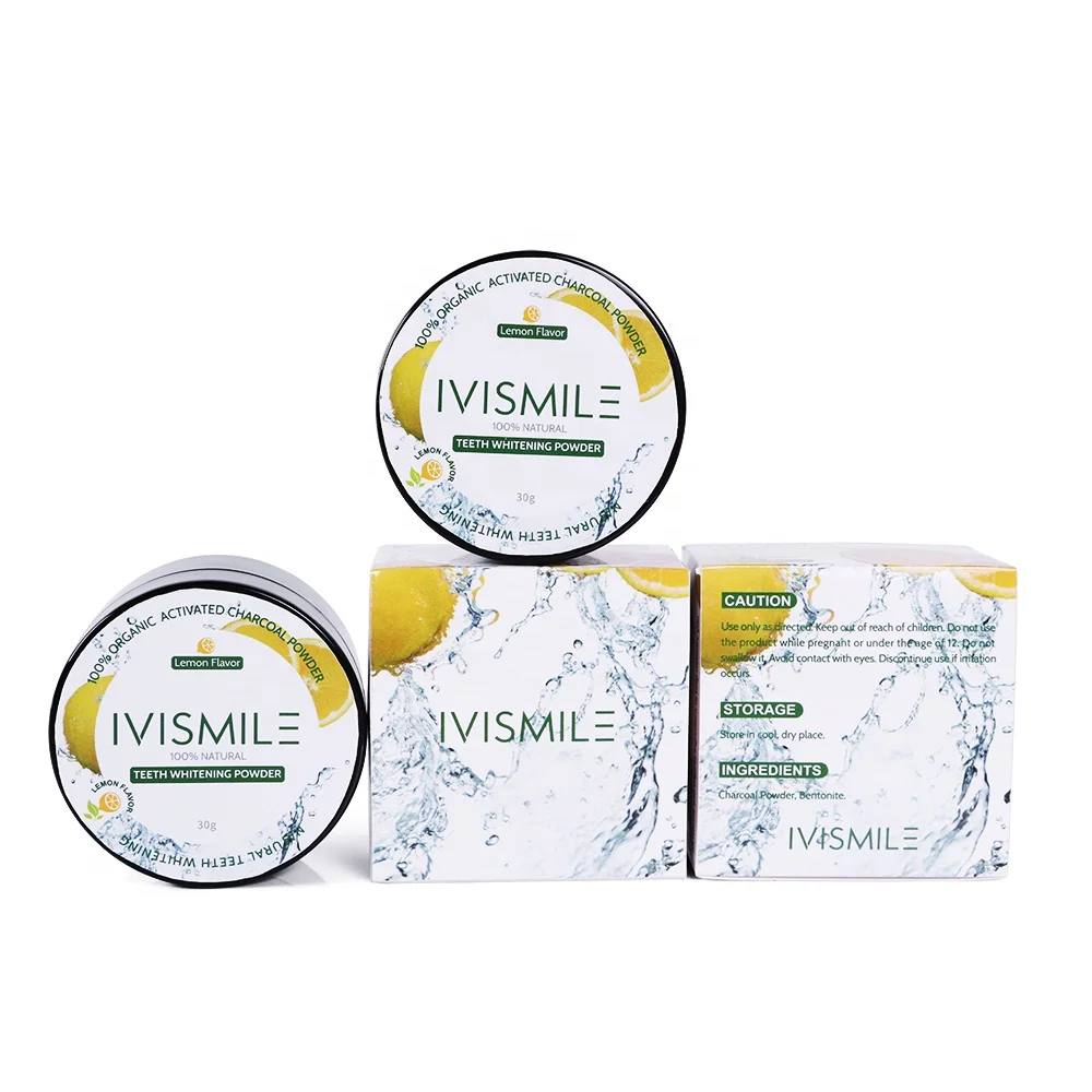 

IVISMILE CE Approved 30g De Poudre De Blanchiment Des Dents Au Charbon