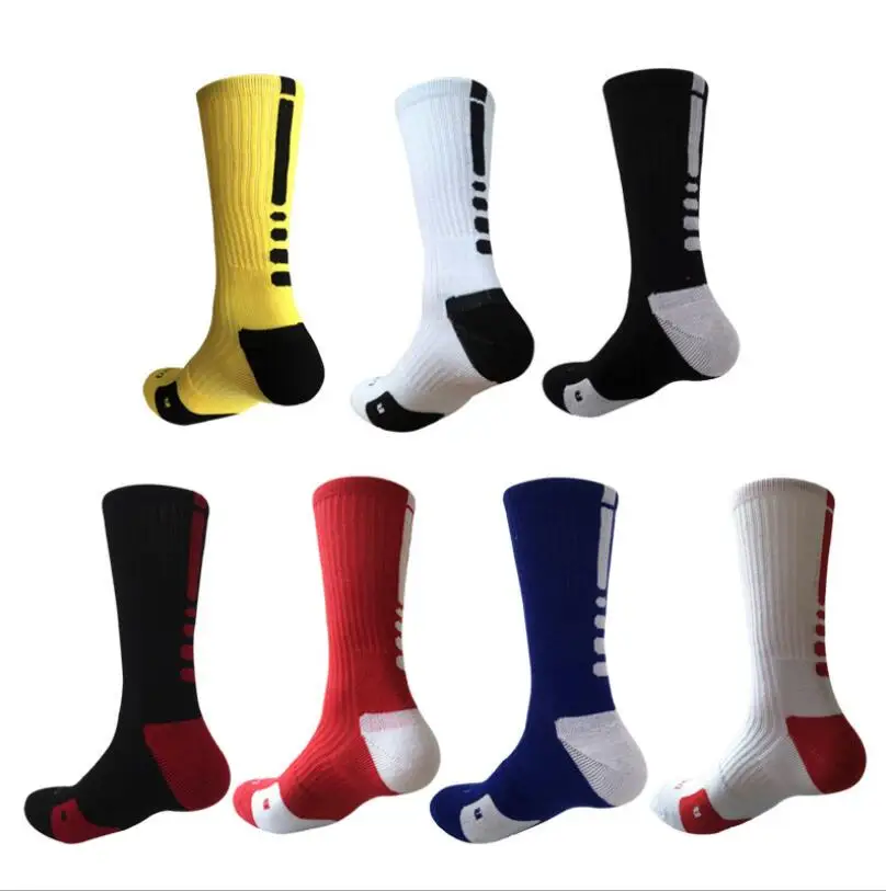 

OEM Brand Basketball Star Terry Bottom Men Sports Socks Custom Logo