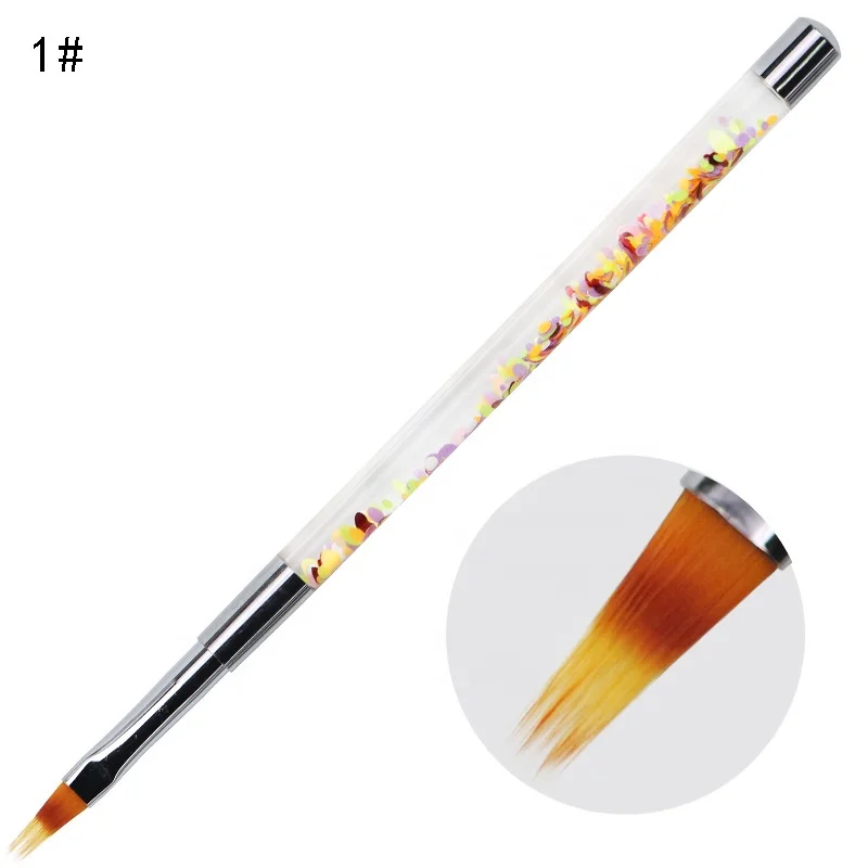 

Yihuale Nail Brush Acrylic Liquid Powder Kolinsky Brush Set UV Gel Nail Polish Beauty Drawing Painting Pen Manicure Tools