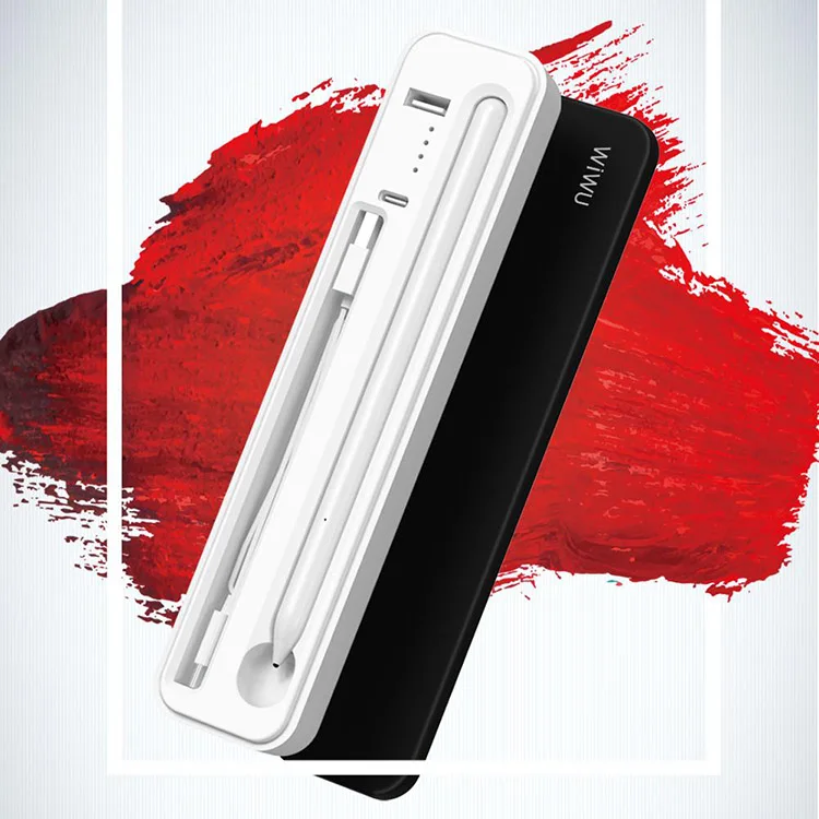 

High Technology Wireless Charging Active Stylus Pen with Charging Case for iPad, White+black
