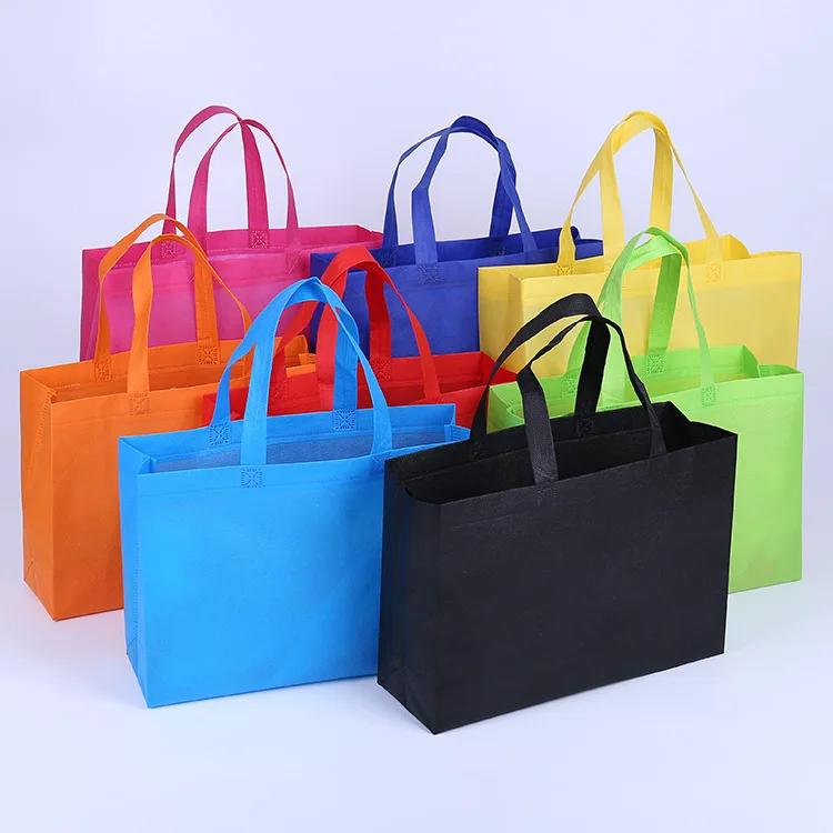 

Eco Friendly Recyclable Customized print promotional non woven bag pp bag printing with own logo, Customized color