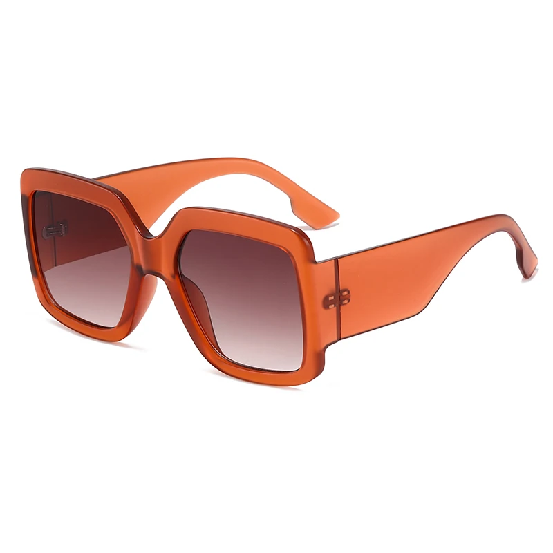 

Superhot Eyewear 45900 Fashion Big Frame Sun glasses Wide Temple Solid Square Oversized Shades Sunglasses