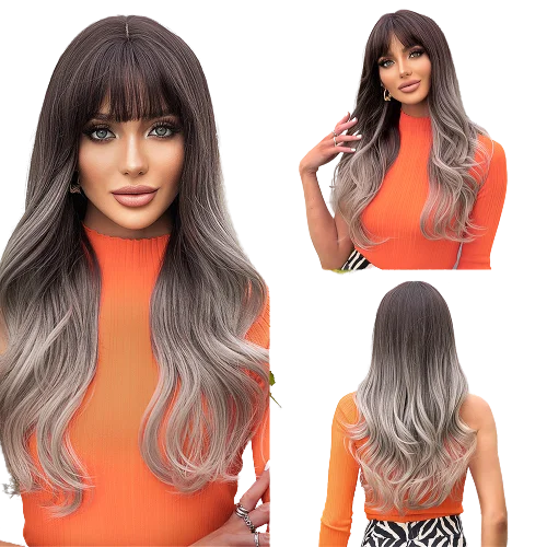 

BVR Wholesale Futura Synthetic Wig Pre Plucked Natural Loose Wave Synthetic Hair Wigs