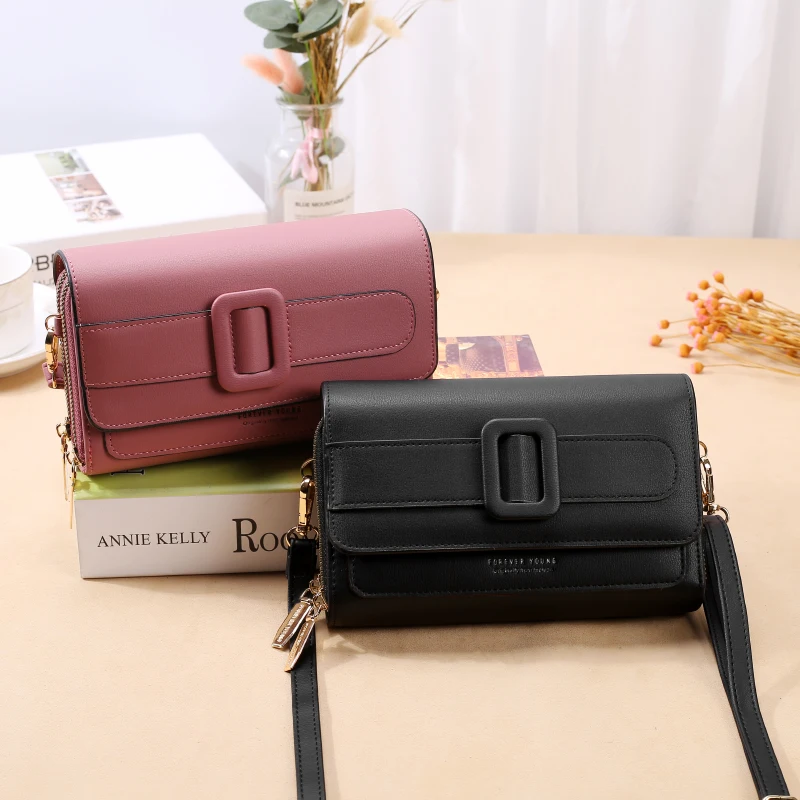 

Street Fashion Women`s Bag PU Leather Small Daily Use Shoulder Crossbody Bags Female Card Coin Wallet Lady Cellphone Handbag