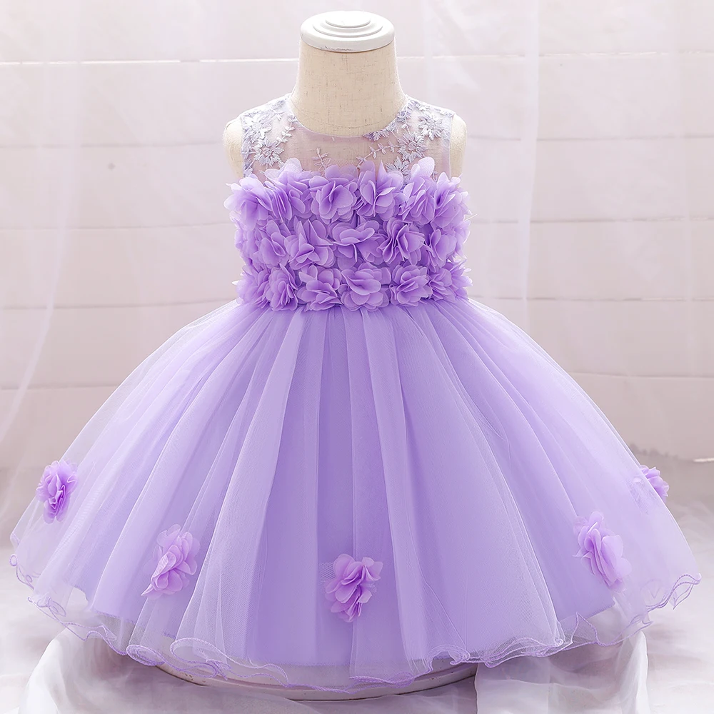 

Wholesale Lace And Flower Girl Baby Dress Princess Party birthday Dresses L1920XZ, Red,green,pink,purple,white