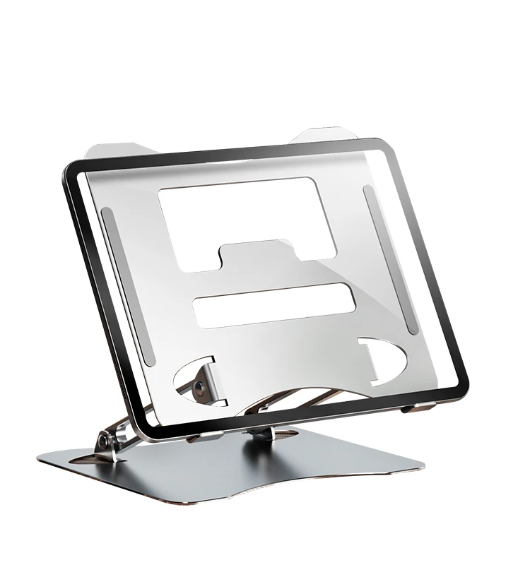 

Portable Vertically Adjustable Notebook Stand Notebook Stand For Android Tablet Phone Metal Stand, Black/silver/pink