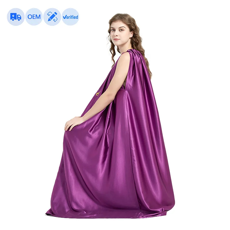 

Hot selling Yoni Steam gowns 5 feet size yoni steam cape v steam skirt, Golden, purple and champagne