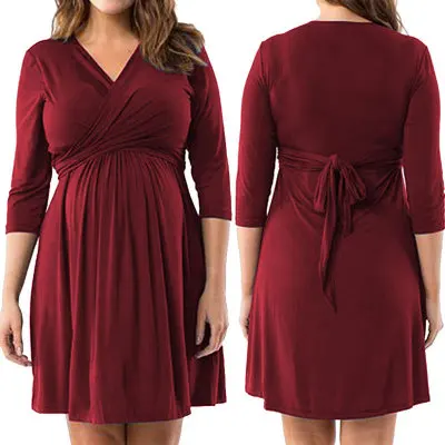 

F10068A European style hot sale new style elastic maternity dress for women, As picture