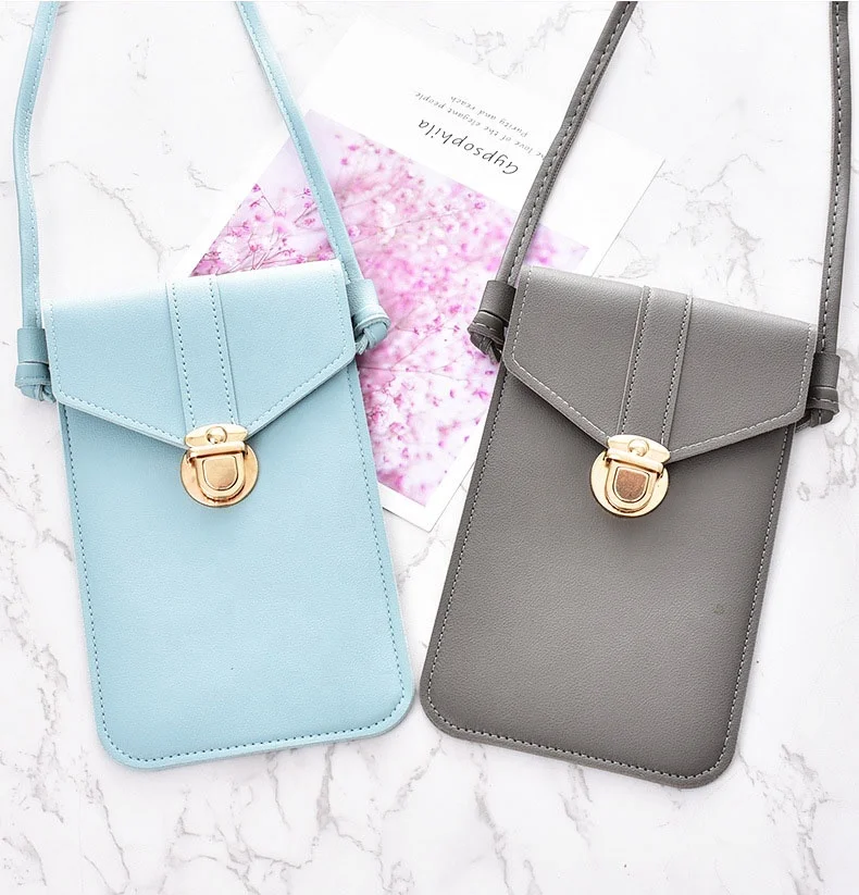 

Fashion Pink Women Shoulder Cell Phone Crossbody Bag Pu Leather Women Mini Purse Phone Wallet Shoulder Sling Bags Weekend Money, Pink,dark pink,light blue, black,dark green,grey,dark grey, red