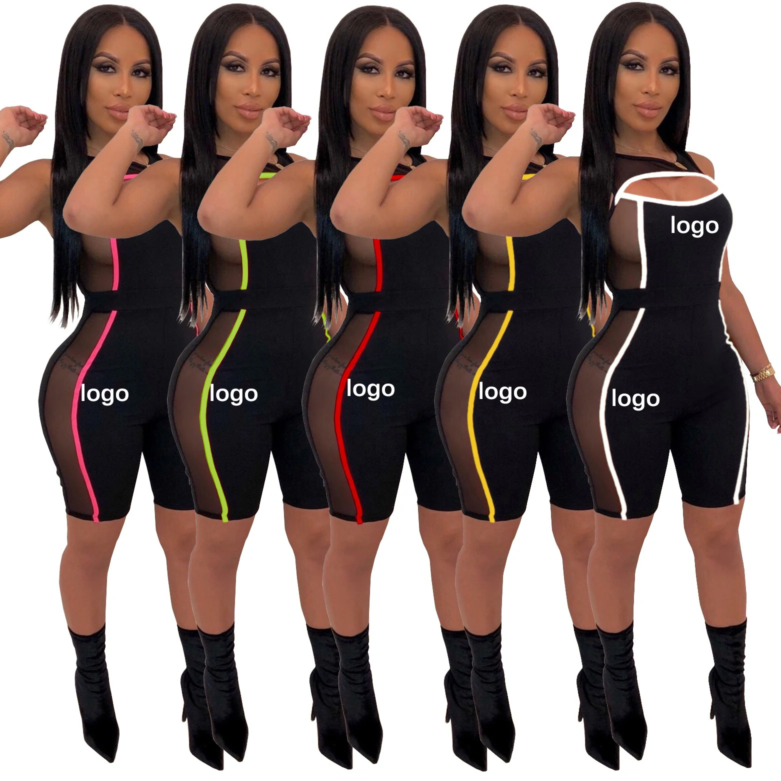 

2021 Jumpsuit Sexy Hollow Women Turtle Neck Corset Women Spring Jumpsuits