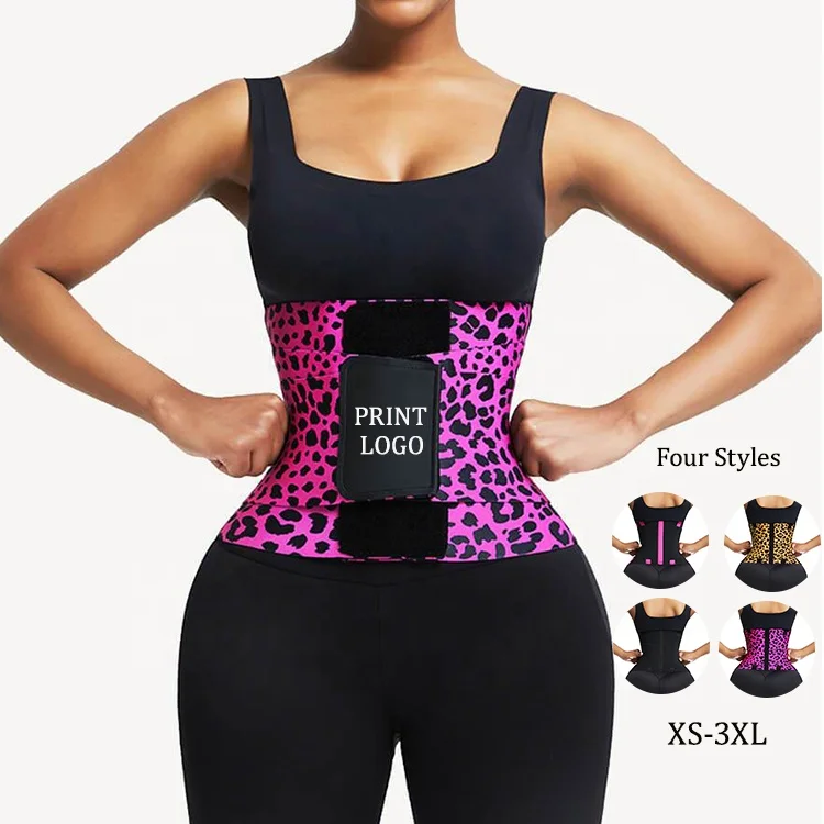 

BBL sheath HEXIN 2021 New High Elasticity Fajas Colombianas Leopard Style Slimming Belt Tummy Control Waist Cinchers Waist Trainer Corset