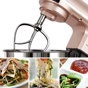 Table top plastic mixer for cooking