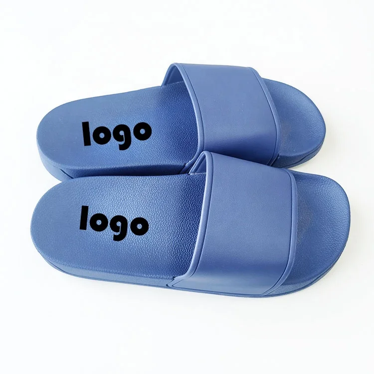 

Hotel wholesale 2022 printing unisex pvc 3D rubber slides slipper design blank Slip On Big Size embossed custom logo Sandals