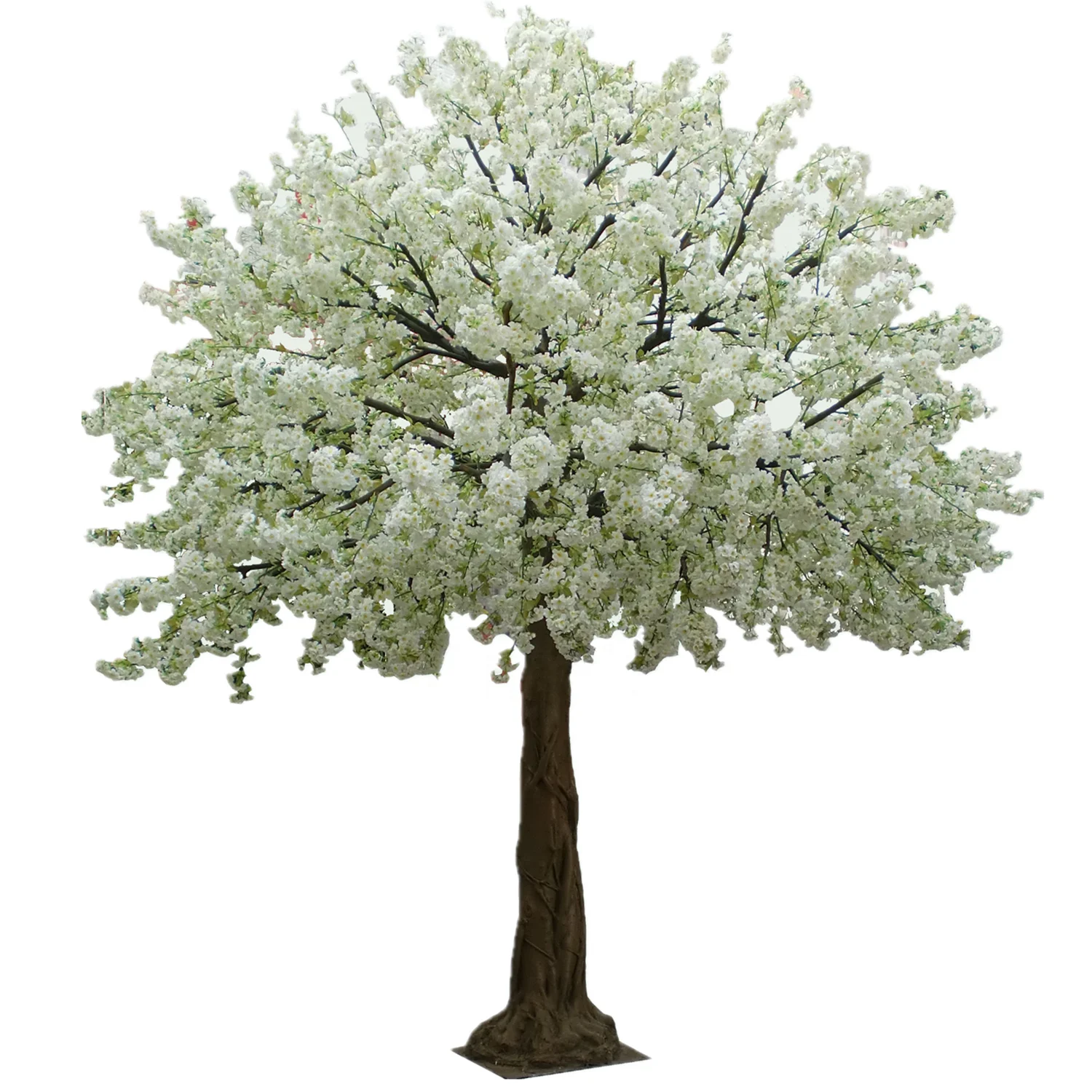 定制人造室内樱花树/人造樱花婚礼树白色