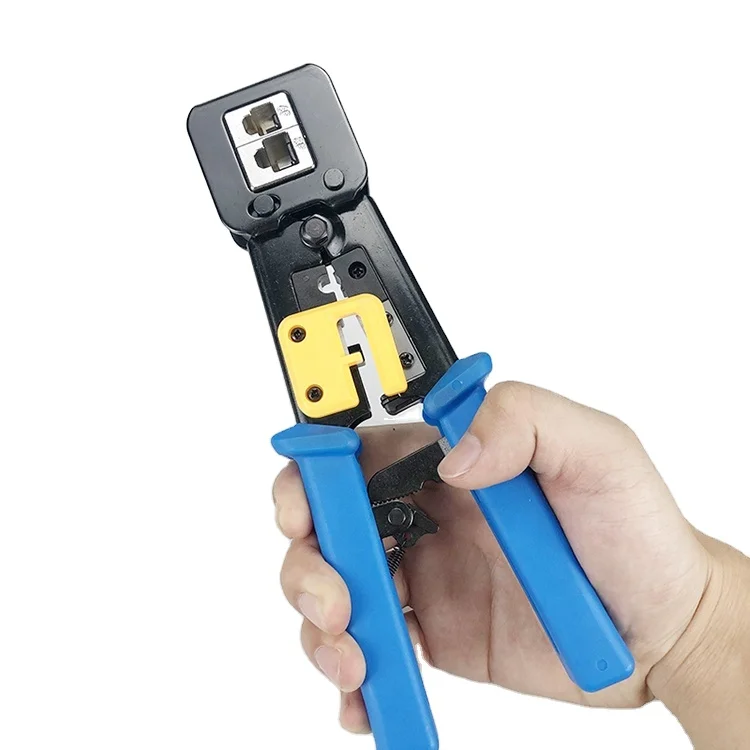 crimped wire mesh machine crimper tool Pass Through ferrule hydraulic wire network cable RJ45 Crimping Tool crimping tools