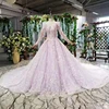 Backlakegirls BW18028 2019 high quality purple lace O neck girls abiti da sposa