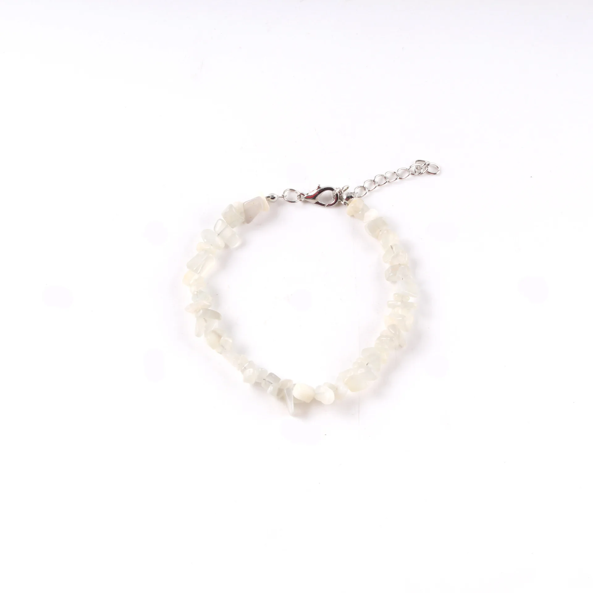 

White Natural stone bracelet Handmade Newest Designs Popular Jewelry Women Natural Stone Beaded Wrist Holiday gifts for girls, As shown