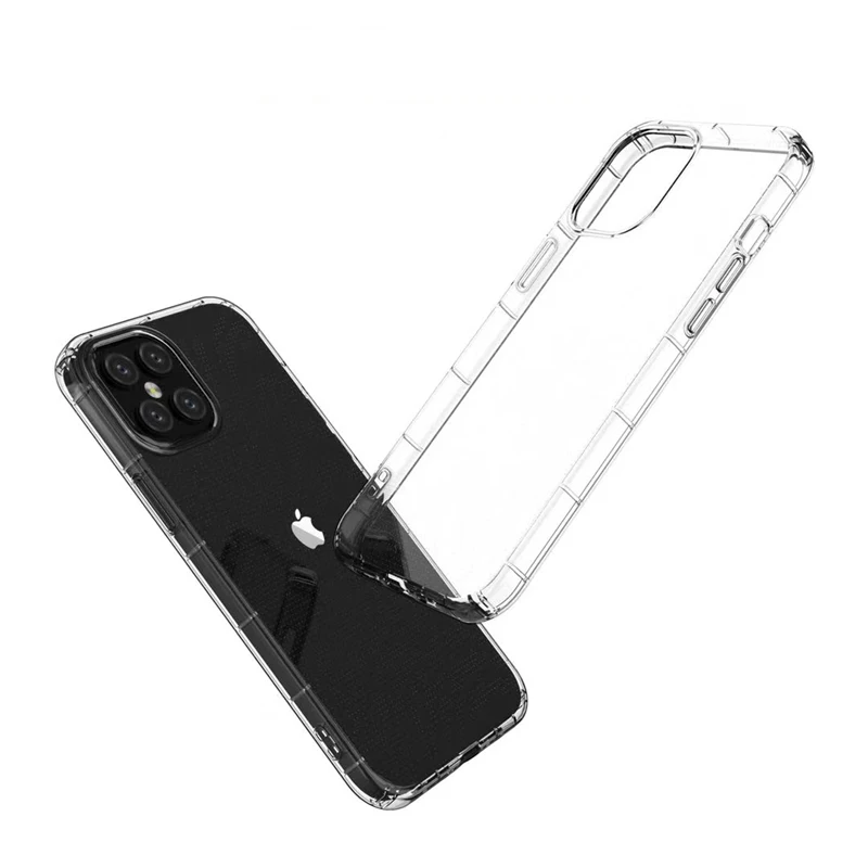 

High quality TPU transparent clear cell phone pro case max mini plus for iphone 12 11 x xs 8 7 6 5, Multi