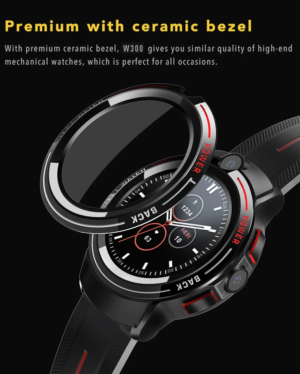New Arrival Android Smart Watch 4g Sport Watch With Gps Dual Camera ...