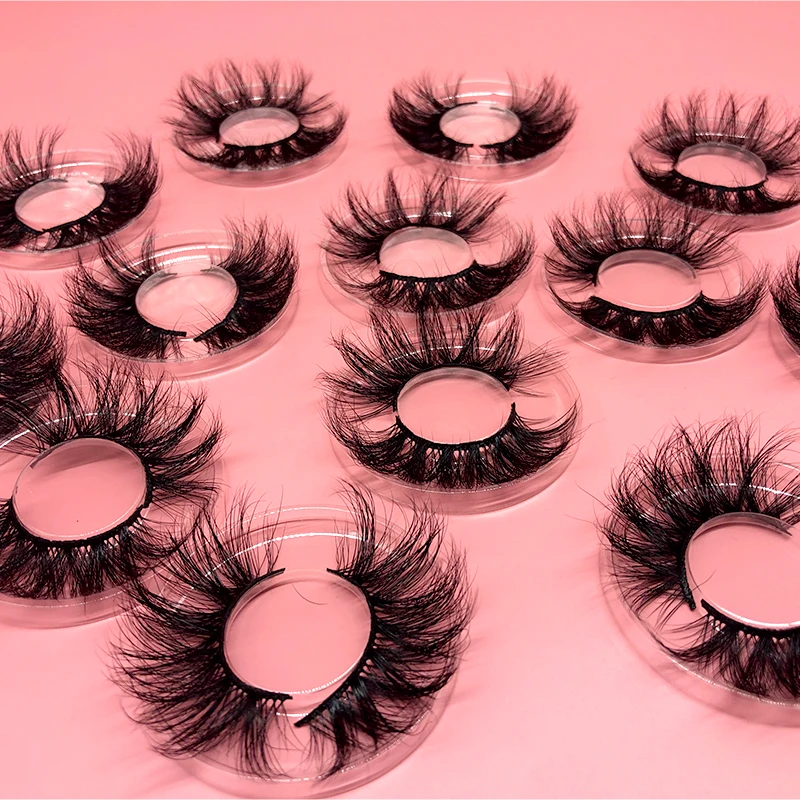 

Best Selling 20mm wispy real Mink Eyelashes Vendor Natural Black lashes3d wholesale vendor 25mm 3d Mink Lashes