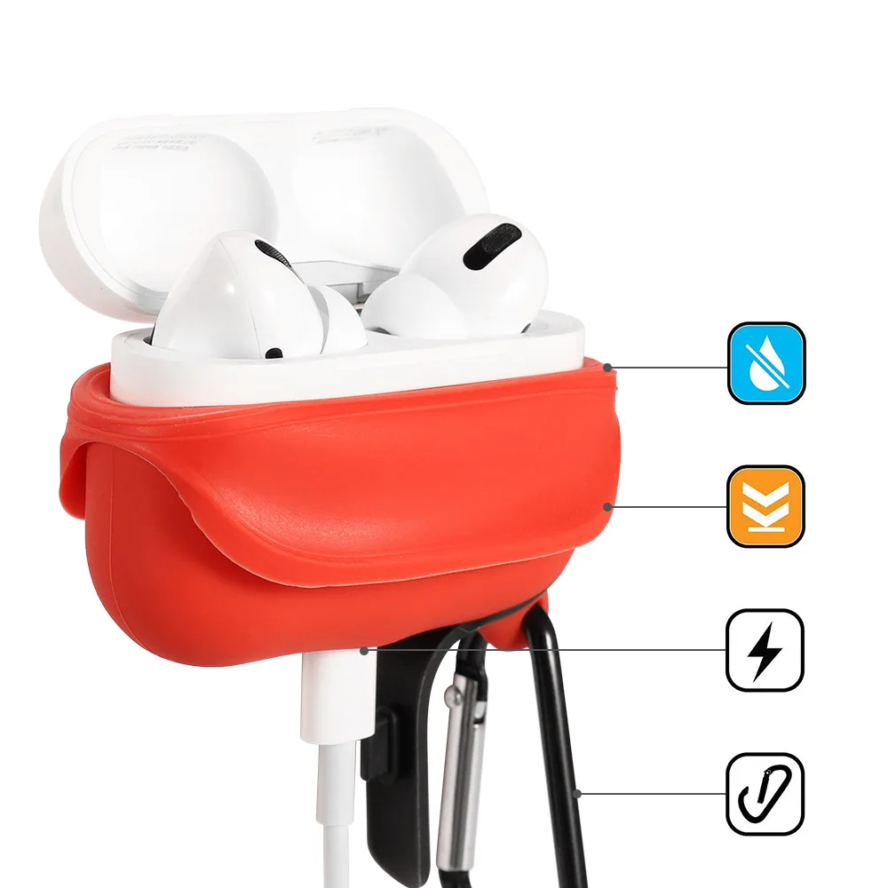 
Hot Sale Eco-friendly waterproof silicone Case Headphone Bubble Earphone Case for Airpod case 