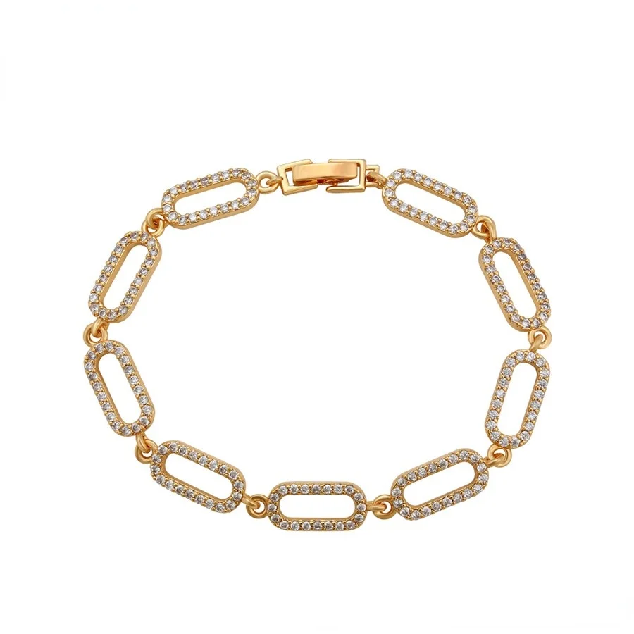 

Braclet-628 Xuping jewelry fashion and delicate new diamond set 18K gold versatile INS style temperament bracelet