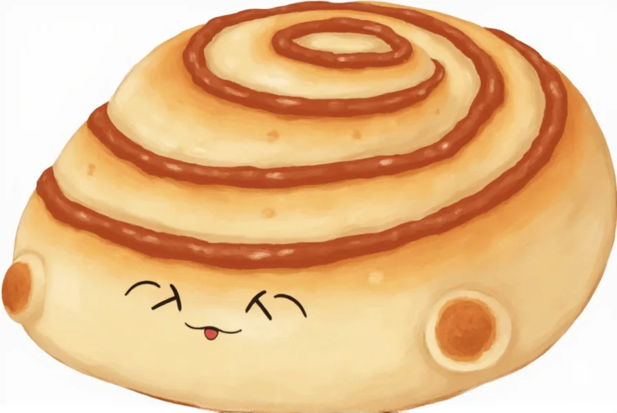 Step-by-step visual guide showing how to shape cinnamon roll dough into animal faces with proper proportions and spacing