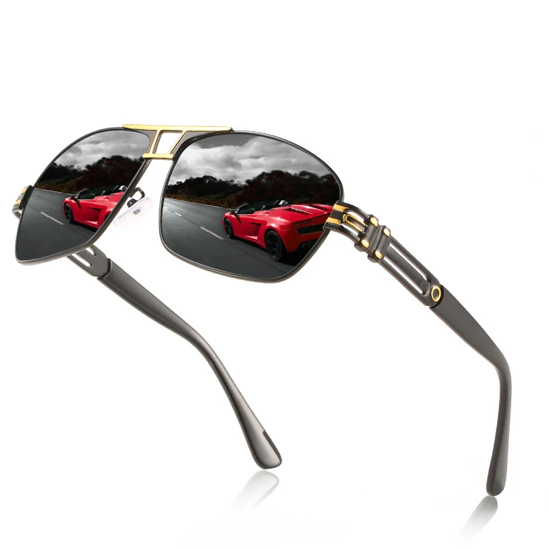 

Men Sunglasses Polarized Driving UV400 Logo Printing Alloy para lentes lentesrmazon para lentes