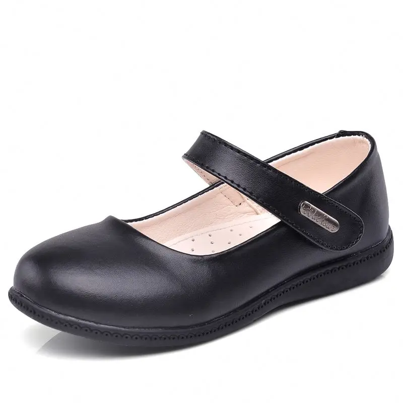 

Factory children girl dress shoes school black kids shoes