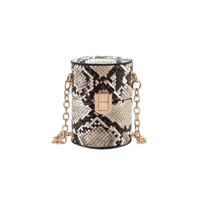 

New fashion snake super mini shoulder crossbody bags girls messenger bag cute cylinder bag, Customized color