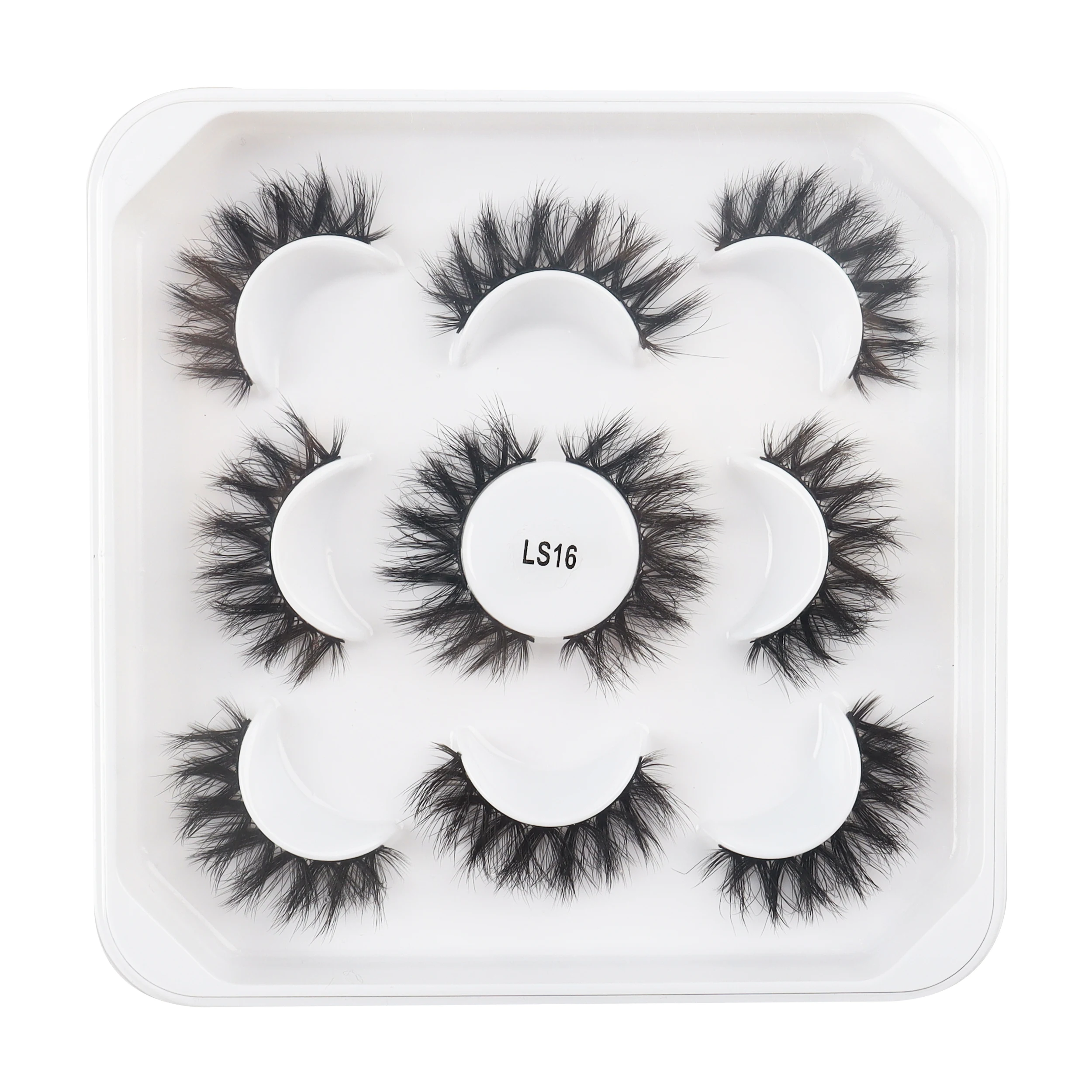 

Faux Mink Lashes 5 Pairs Synthetic False Eyelash Suppliers 3d fluffy silk lashes 5pairs lashbook