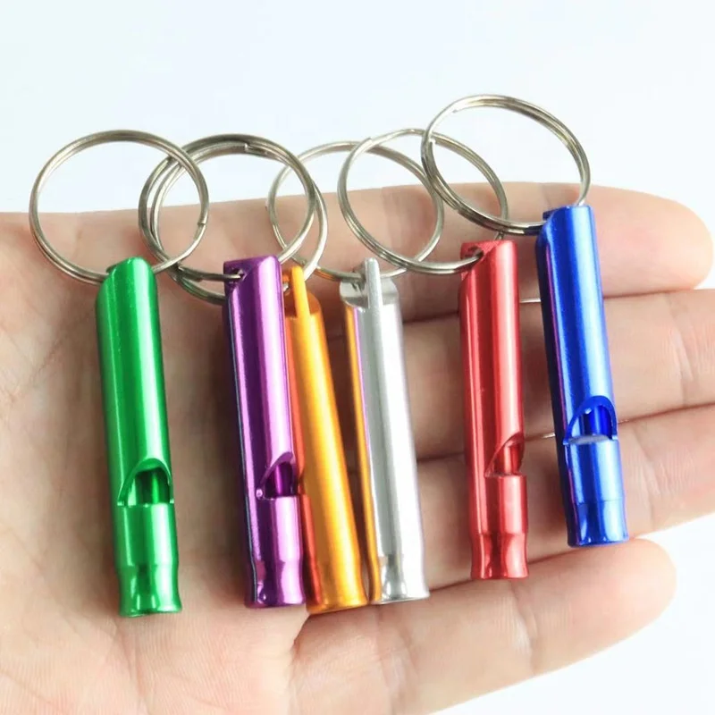 

Whistles Training Whistle Multifunctional Aluminum Emergency Survival Whistle Keychain for Camping Hiking Outdoor Sport