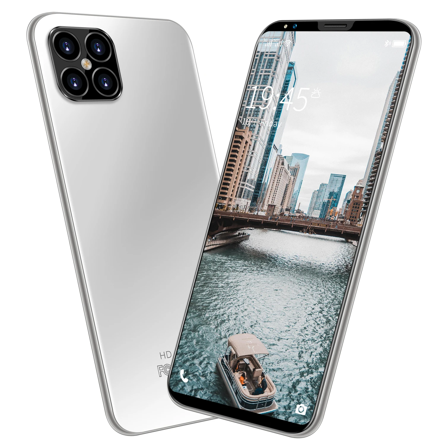 

5G I12 Pro Max 6.1 Inch HD Full Screen 5G Wifi Face Unlock Android 10.0 4G Mobile Watch Phone, 3 colors