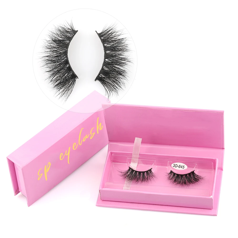 

Wholesale Own Brand Vegan Thick Synthetic Silk 3d Mink Strip Lashes Eyelashes