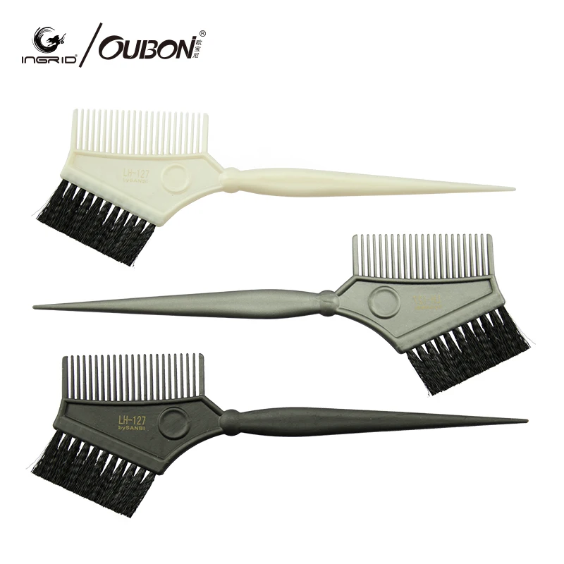 

Hair Dye Coloring Brush Comb Hairdressing Brush Plastic Salon Hair Comb Brushes Tool Kit Set Tint Coloring Wholesale127