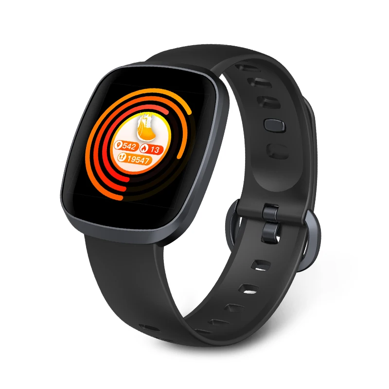 

2020 smart watch GT105 heart rate blood pressure sport BLE wristwatch bracelet Amazon android Apply to Apple Watch, Black white