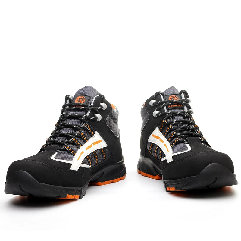 

Resistant Lightweight Ladies Safety Sneakers Comfortable Safety Toe Work Shoes Breathable Work Shoes Men Steel Toe Shoes, Black
