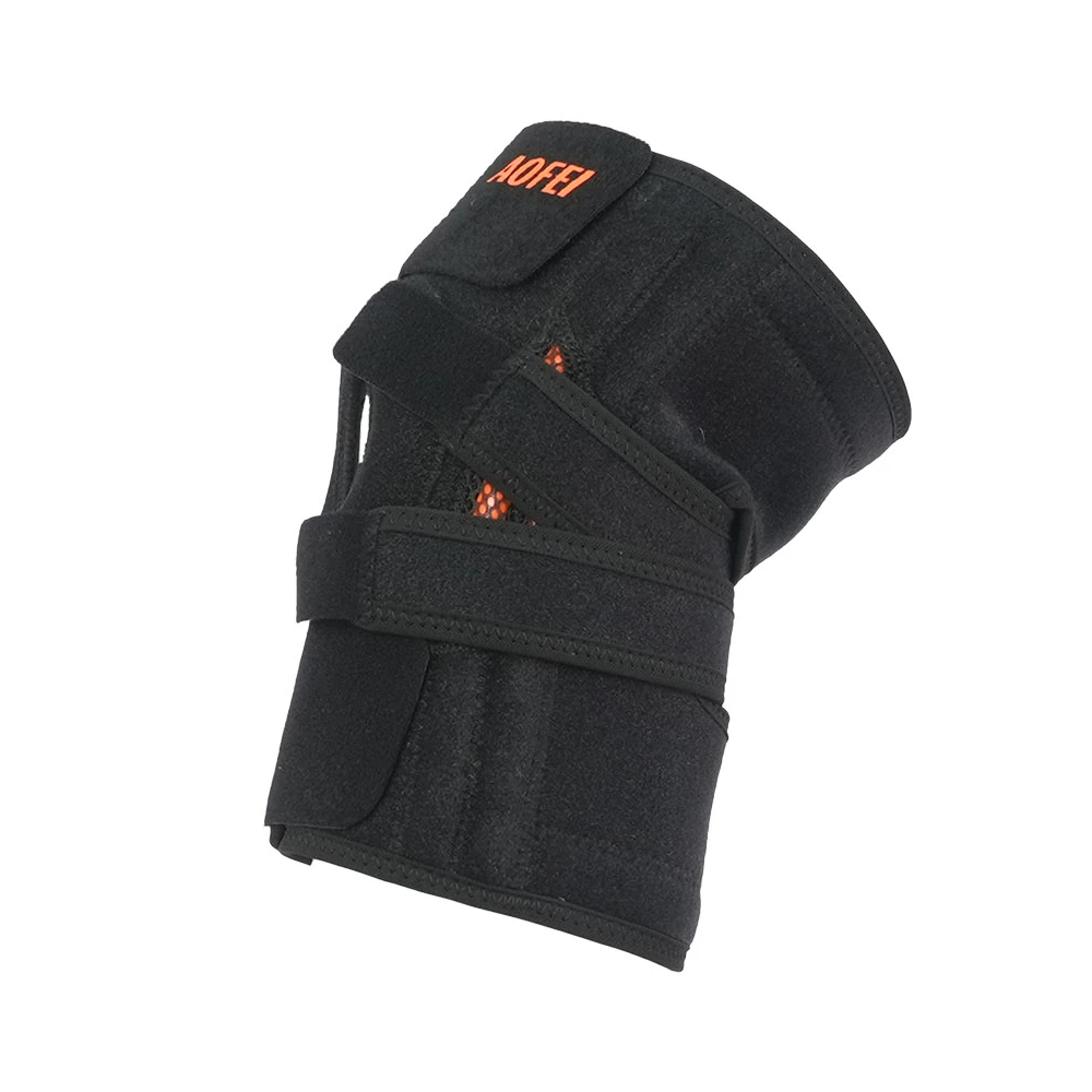 

Amz Supplier EVA foam gasket support springs nylon pain relief knee pad guard brace, Black customization available