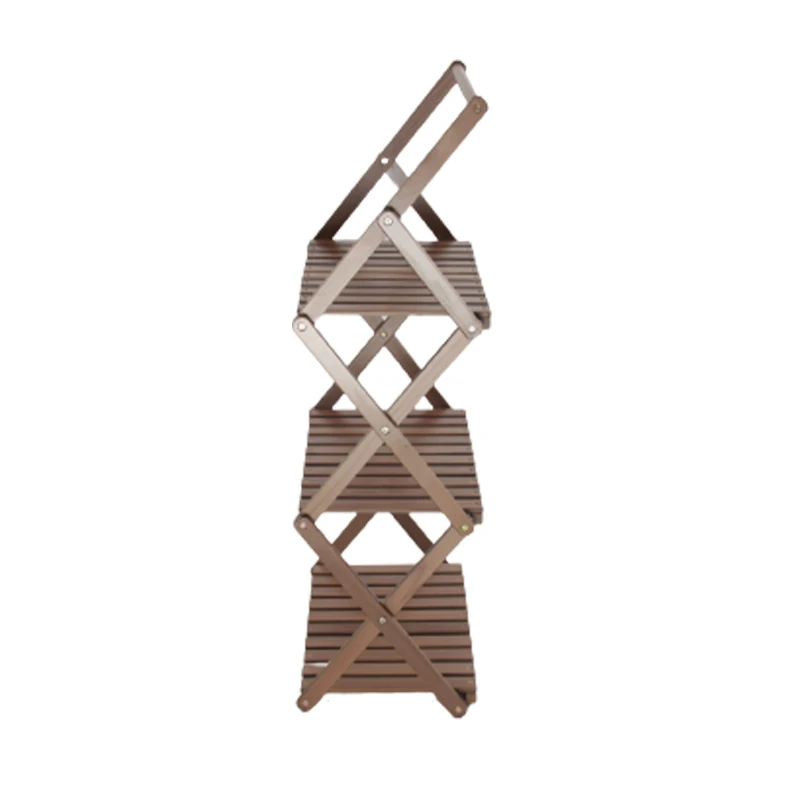 

Wholesale Portable Foldable Camping Wood Outdoor Picnic 3 Tier Rack with Handle