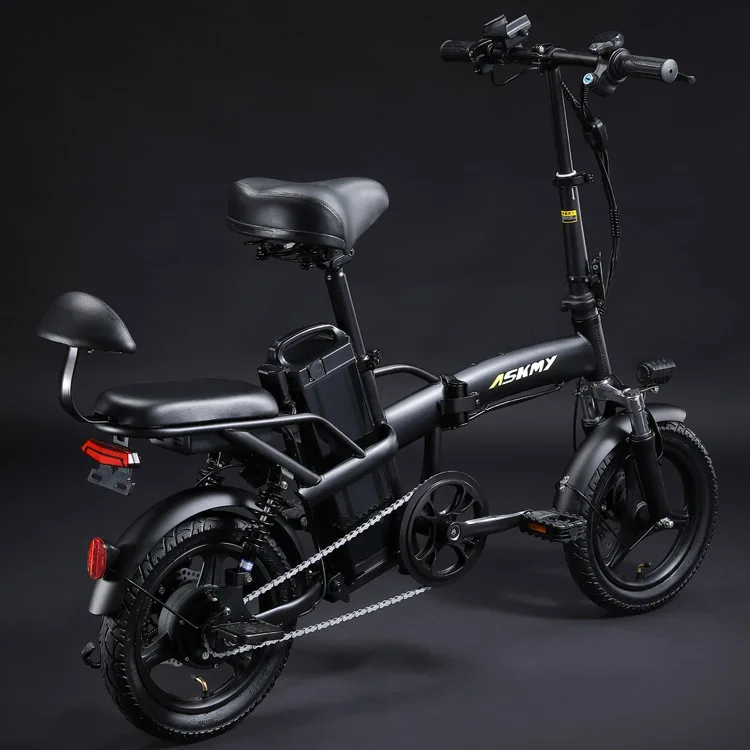 

ASKMY New 1402 Folding Electric Bike Double Brake Motorcycle Bicycle Big Motor Bike Factory Manufacturer Support OEM ODM Ebike