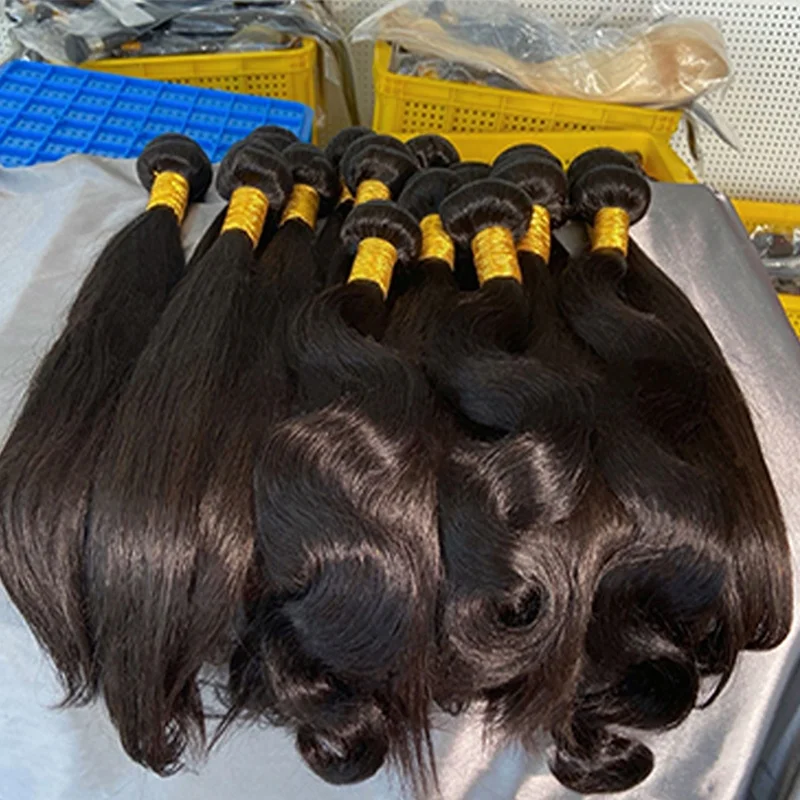 

Double Draw Unprocessed Raw Virgin Brazilian Bulk Human Hair Extension Wholesale Bundles Human Hair Supplier